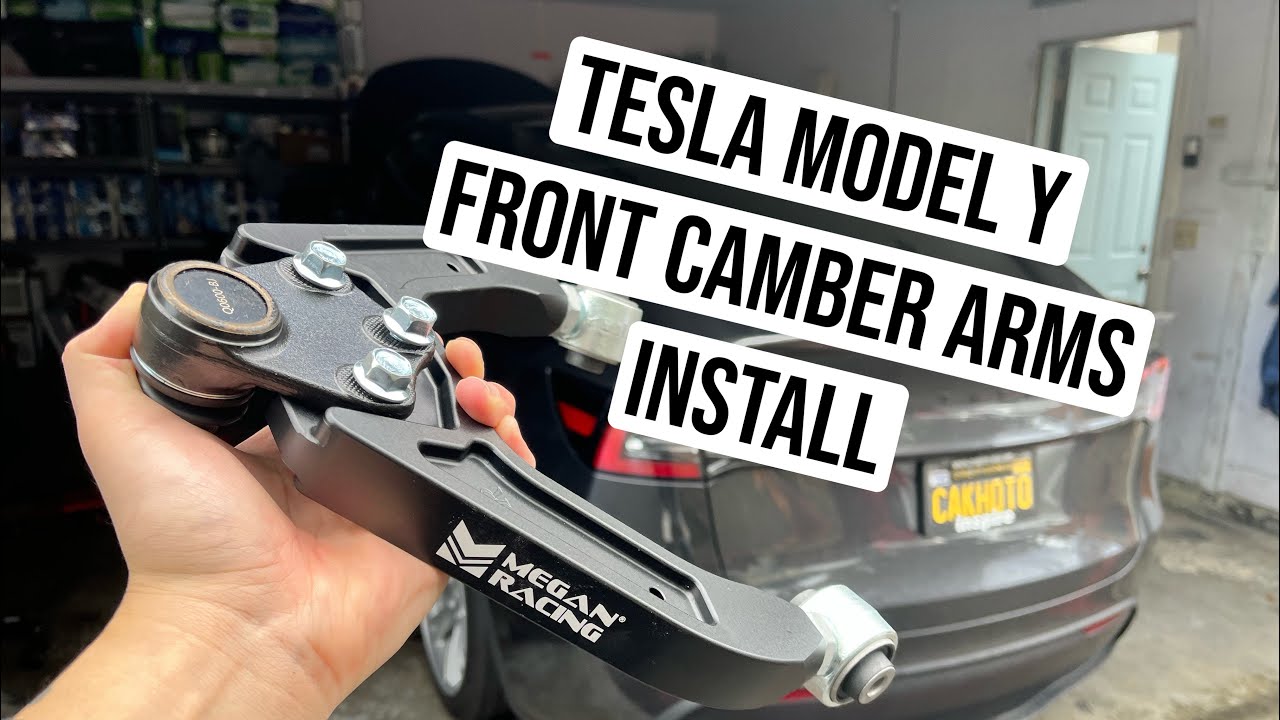 Tesla Model 3/Y Front Camber Arms Install (DIY)