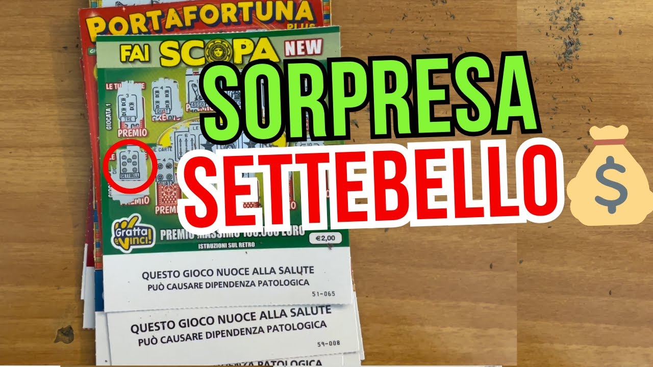 Gratta e Vinci Sorpresa SetteBello 🤩🍀🥳🤑💰🐞#grattaevinci