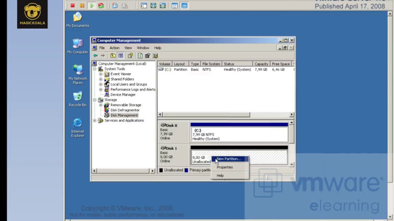 Vmware Virtual Machine  How to add a new disks