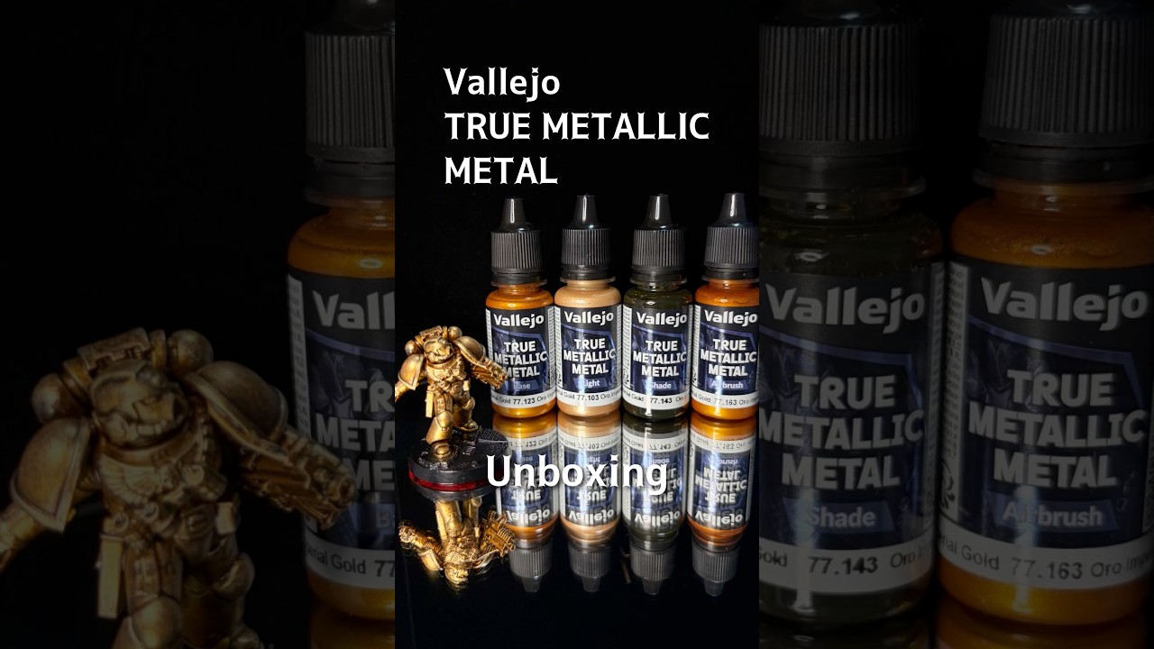 Unboxing! Vallejo TRUE METALLIC METALファレホの新色お試し🖌️