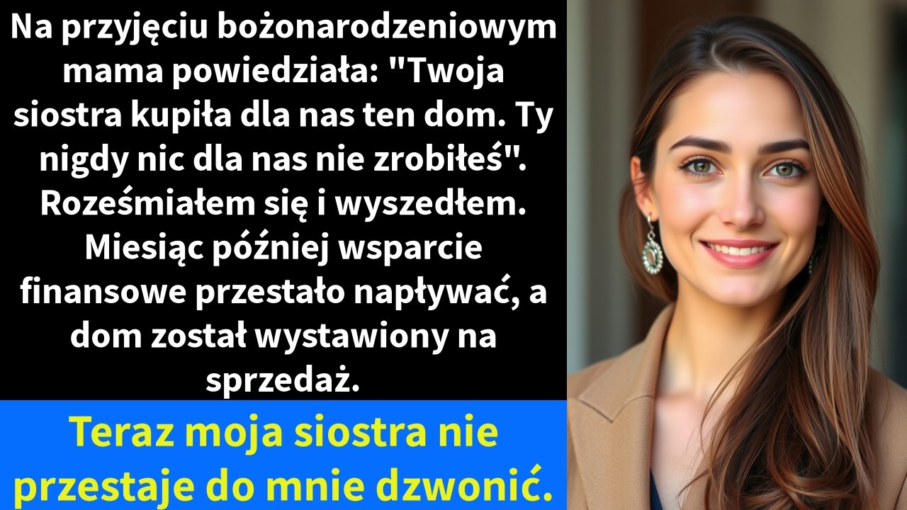 Na przyjęciu bożonarodzeniowym mama powiedziała: 