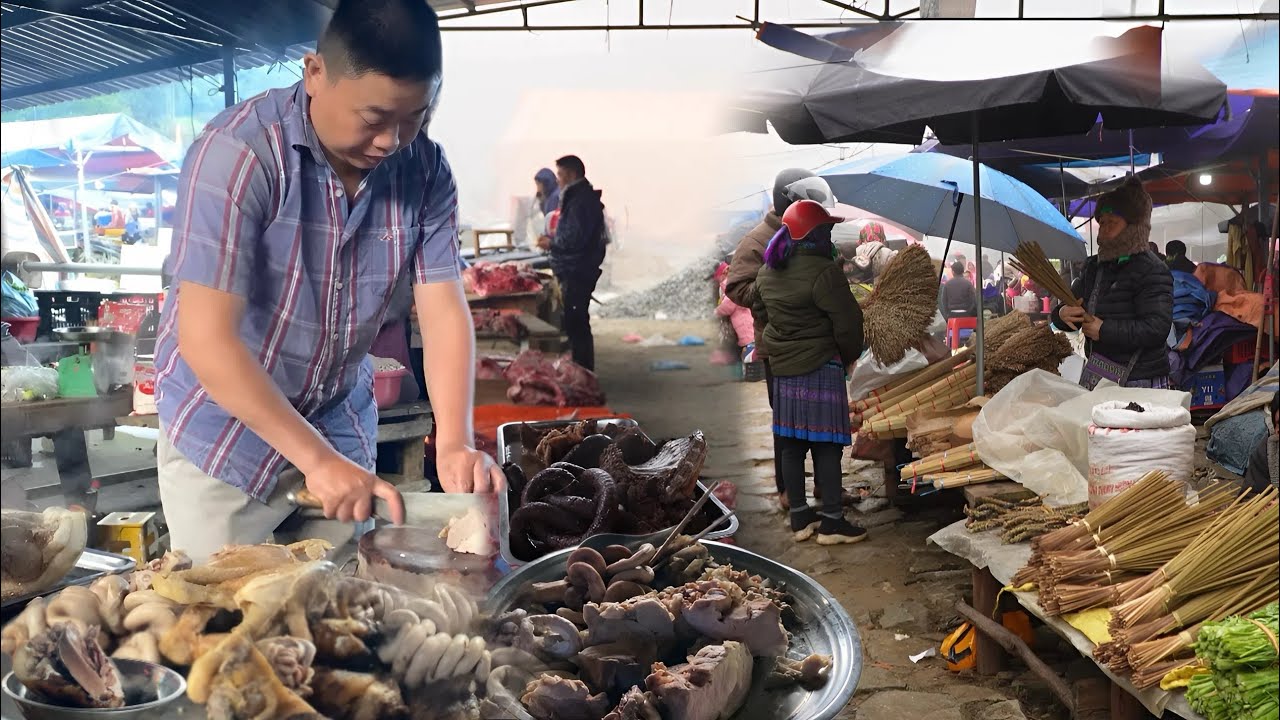 CHỢ PHIÊN LÙNG PHÌNH - BẮC HÀ / Ngập Tràn Món Ngon Hấp Dẫn, Lợn Bản Đồ Rừng Bán La Liệt |Quốc Kỳ Tv
