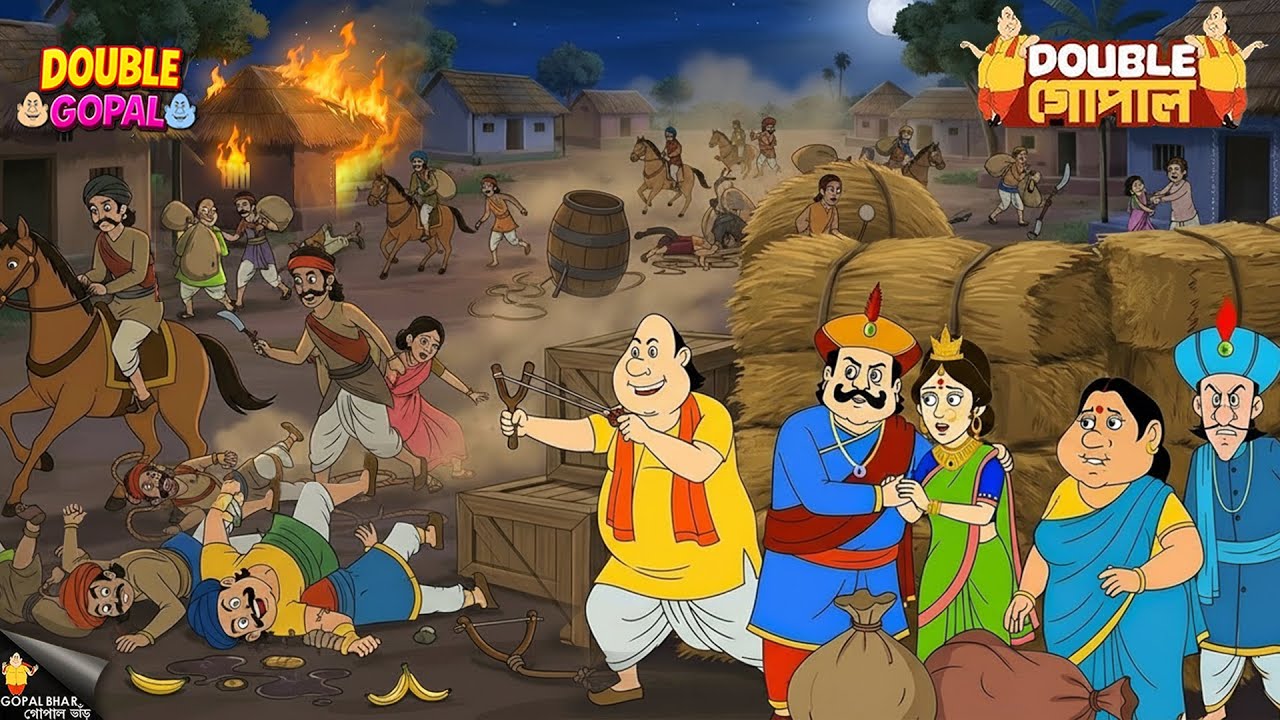 কৃষ্ণ নগরে আসা ডাকাতদের গোপাল দাদা একটা শিক্ষা দিয়েছিলেন। | গোপালভাঁড় | Gopal Bhar | New