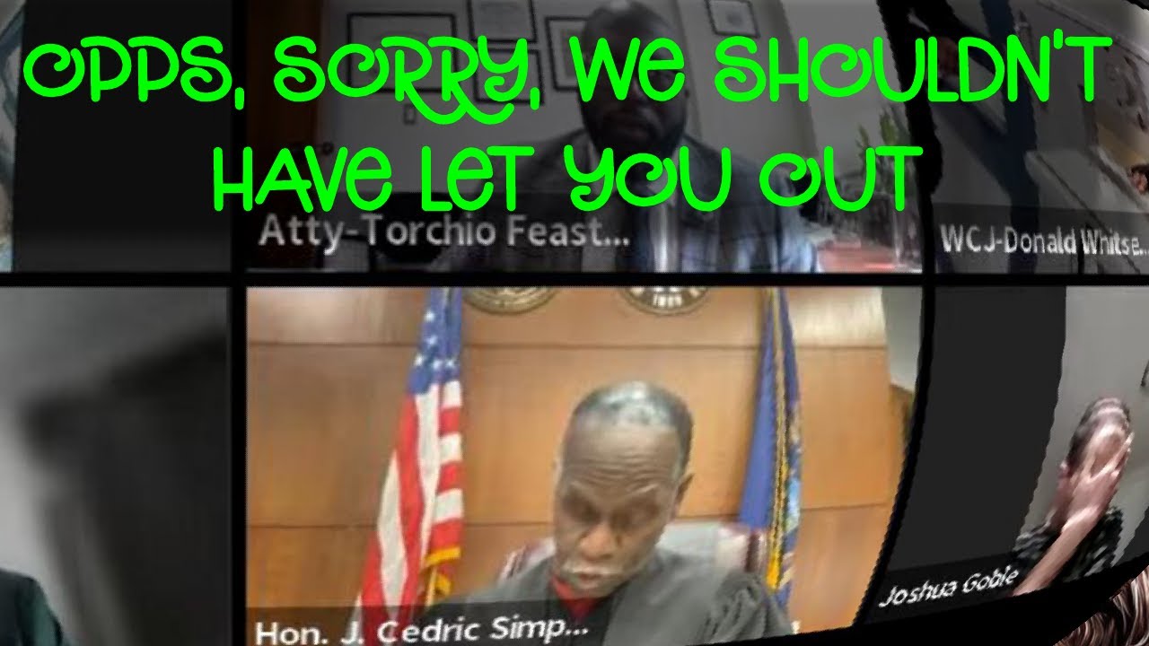 Oops...Sorry, We Shouldn't Have Let You Out On A PR Bond. Back to Jail You Go!