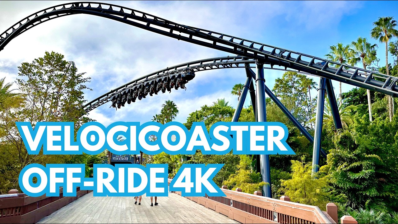 Jurassic World VelociCoaster Offride Footage 4K - Universal Islands of Adventure | Universal Orlando