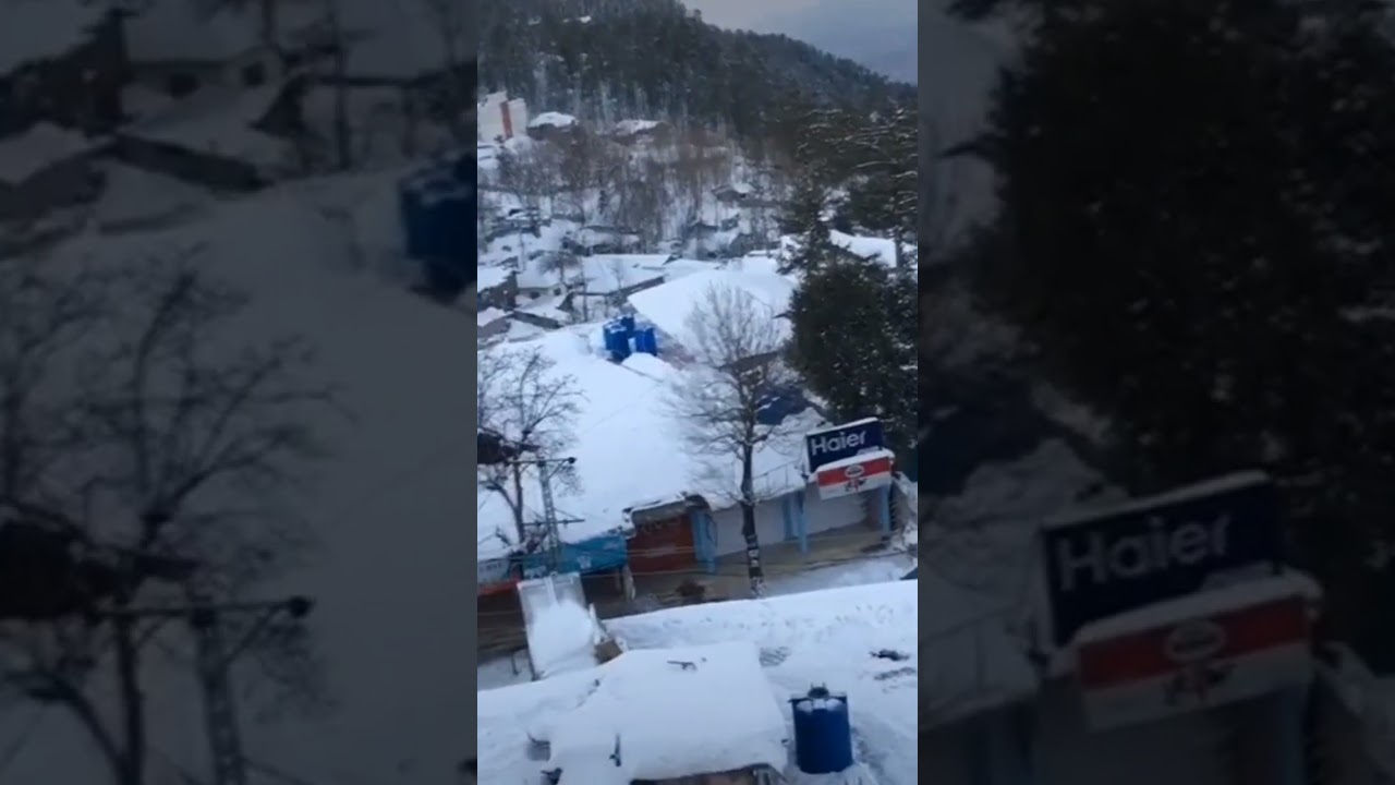 Murree morning view in Winter. #murree #winter #snowfall