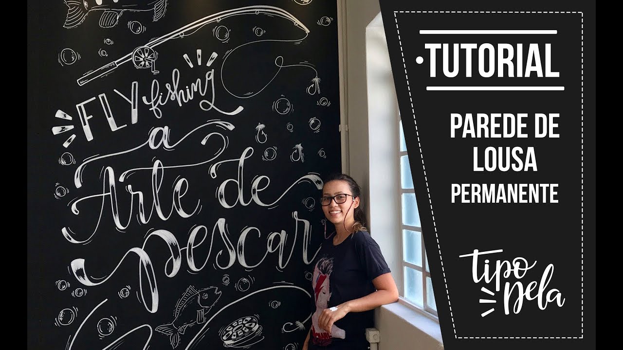 TUTORIAL: PAREDE DE LOUSA COM CANETA POSCA - KAROL STEFANINI