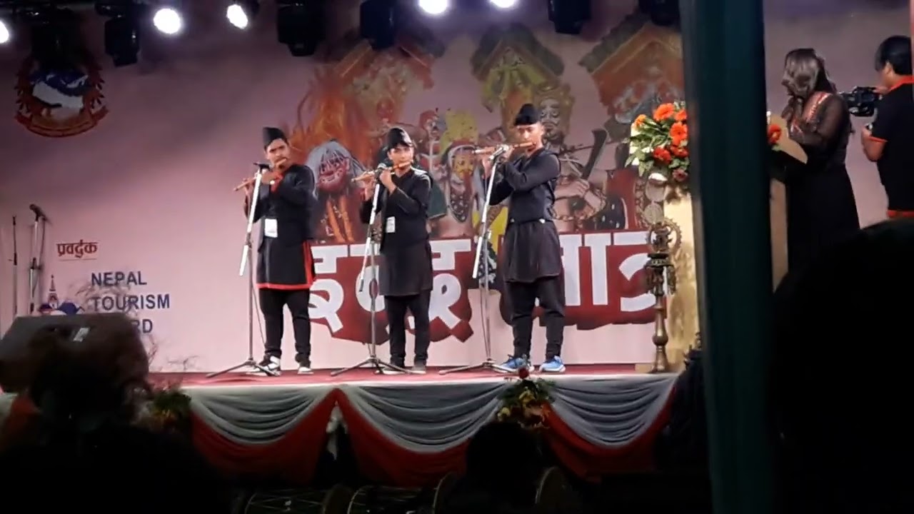 Traditional Newari Flute Performances on occasion of Indra Jatra | Awesome music melody | Kupondole