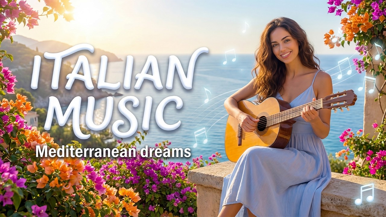 🎶 Italian Vibes & Mediterranean Music 🎶 2+ Hours | Italian Guitar Chill & Beautiful Landscapes