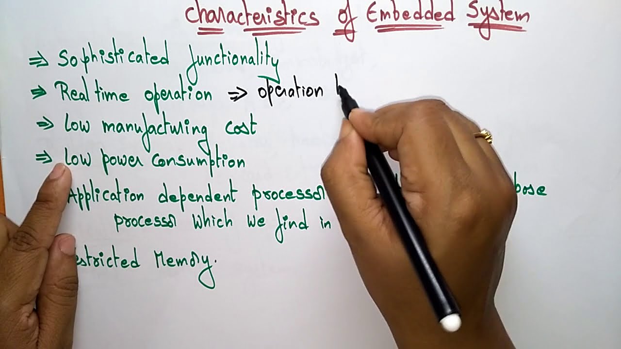 Characteristics of Embedded systems | ES | Embedded Systems | Lec-04 |  Bhanu Priya