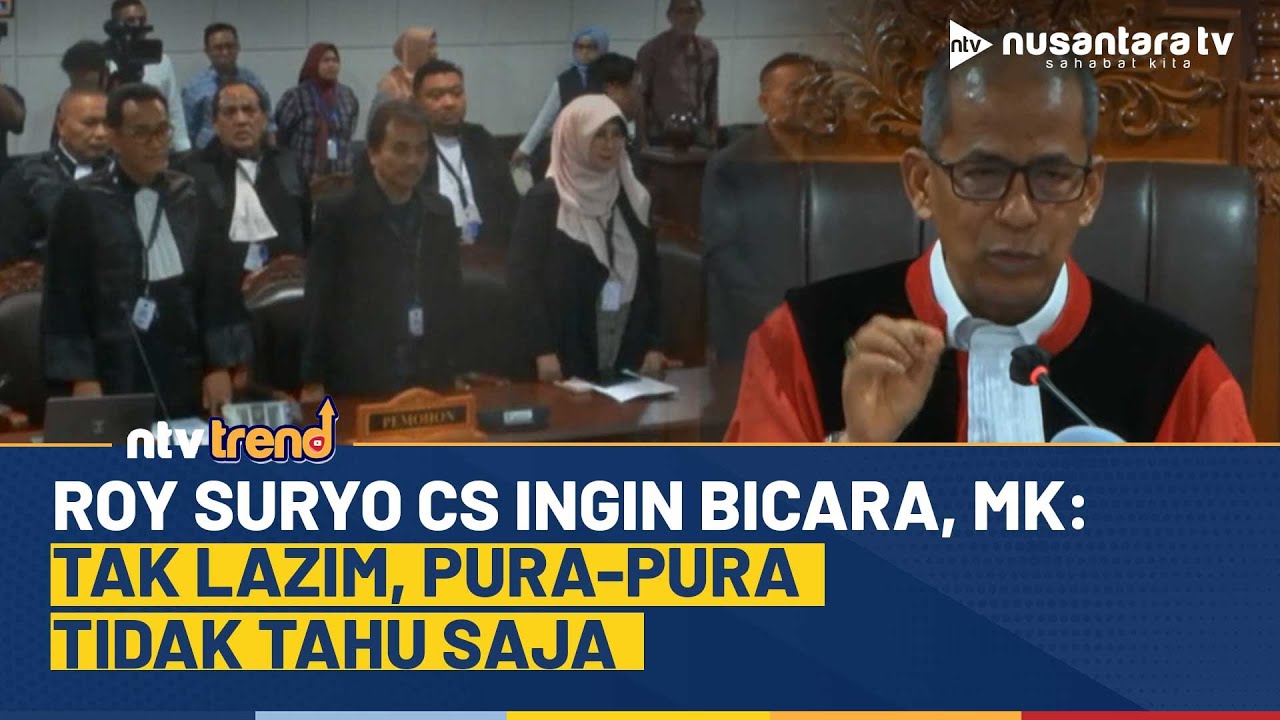Refly Harun Minta Izin ke Hakim MK Agar Roy Suryo Cs Bisa Bicara, Saldi Isra: Tak Lazim…| NTV