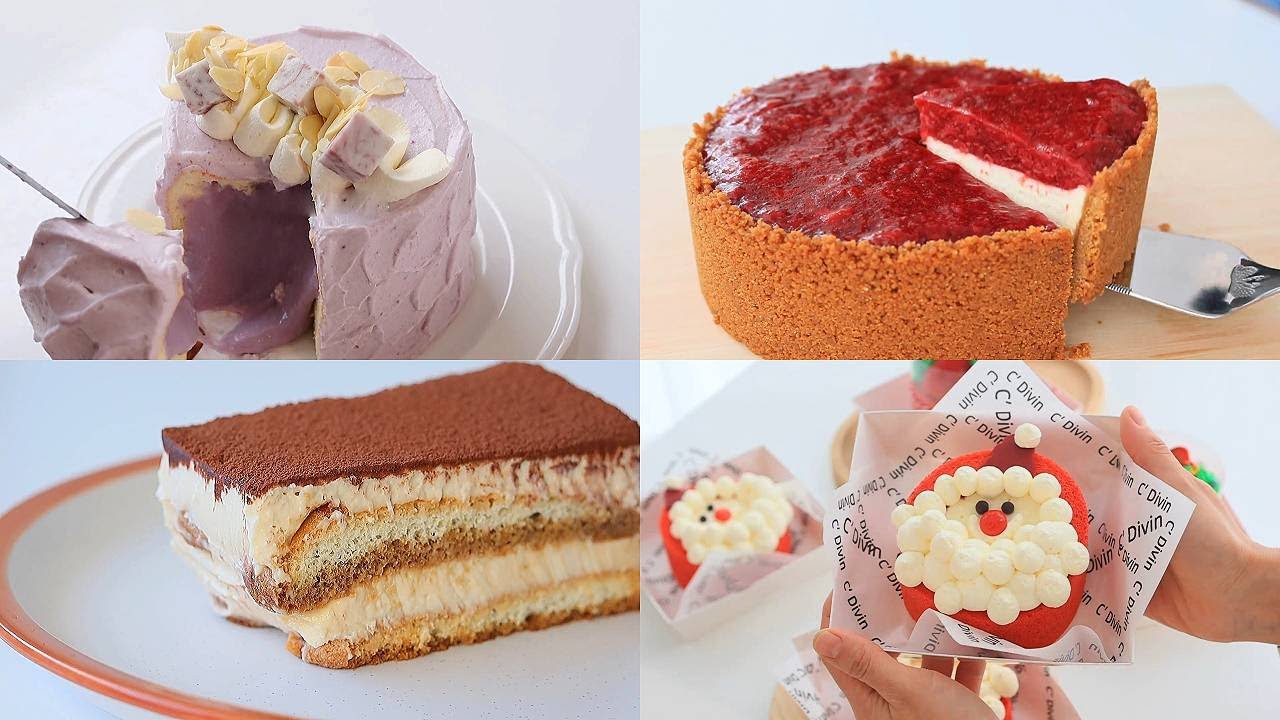 Satisfying Relaxing Video|Oozing Taro Custard Cake|Asmr|Tiktok
