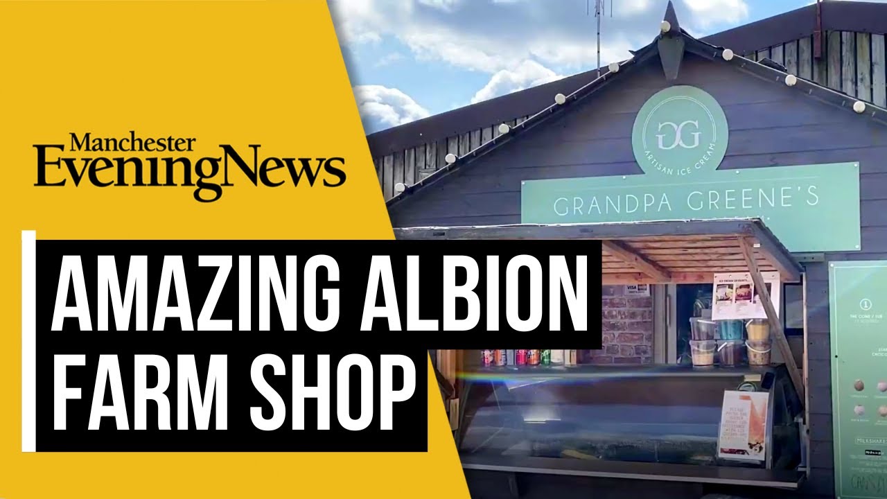 Albion Farm Shop with extraordinary views across Greater Manchester