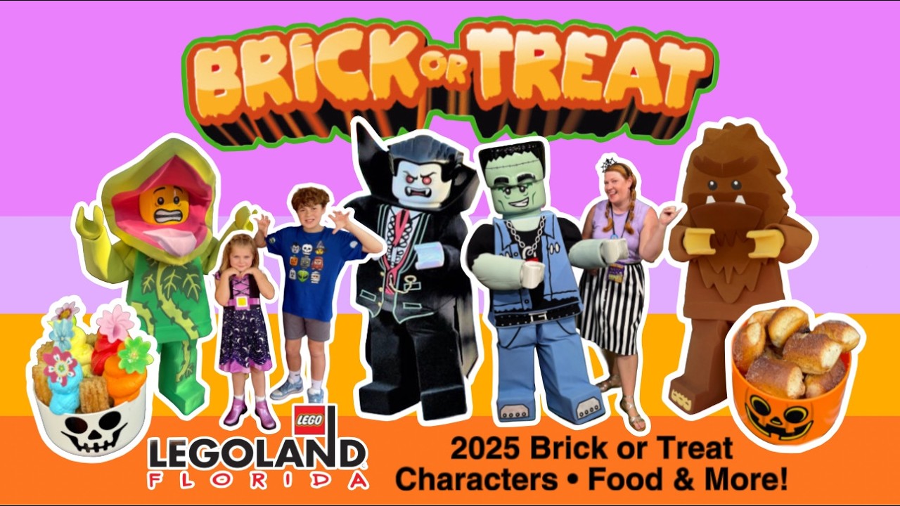 «Кубик или жизнь» 2025 • LEGOland Florida • Персонажи с едой на Хэллоуин и многое другое #legolan...