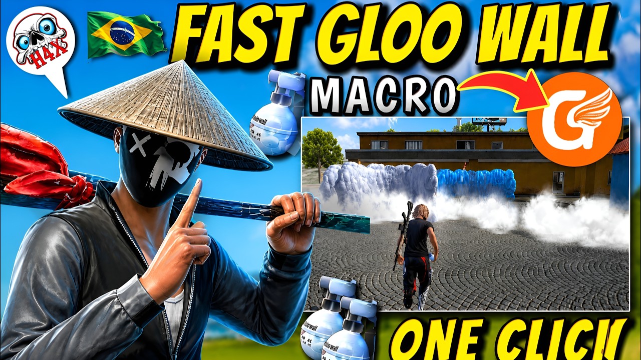 Best (One Click) Ultra Fast Gloo Wall Macro Settings Free Fire Pc jaisa phone me fast gloo wall