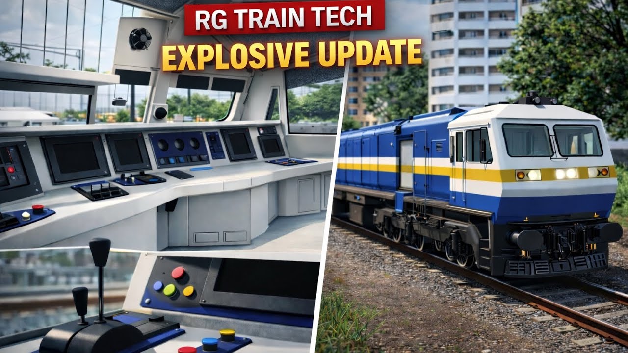 RG TRAIN TECH WDP 4D & ROUTE UPDATE | REAL INTERIOR | REAL ROUTE | DIVA TO MULUND | ISHU K TECH