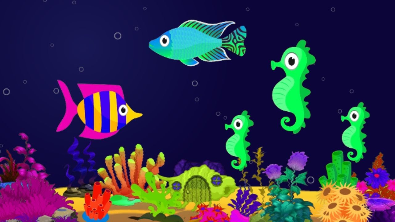 Peaceful Aquarium Fish🐬 Lullaby Sleep Music 🎶 Soft Ocean Sounds for Baby Bedtime
