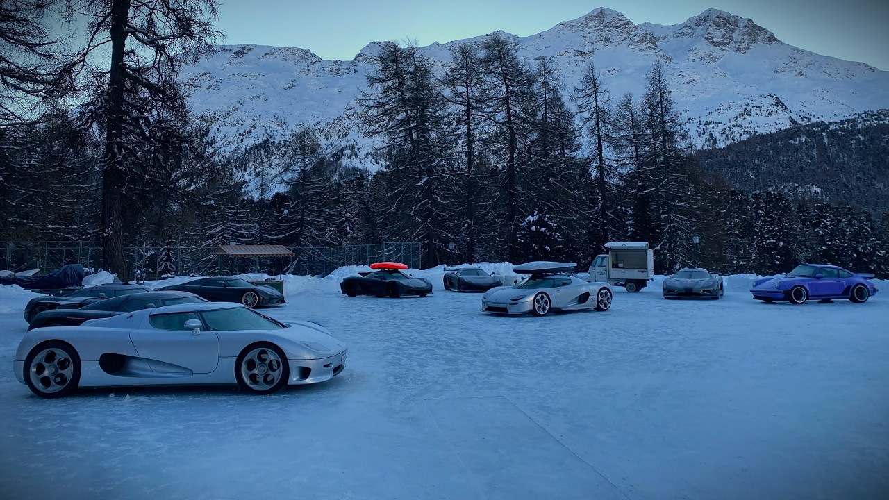 Carspotting during The ICE St. Moritz | DAY 2| 8x Koenigsegg, 2x Pagani Huayra Epitome & More!
