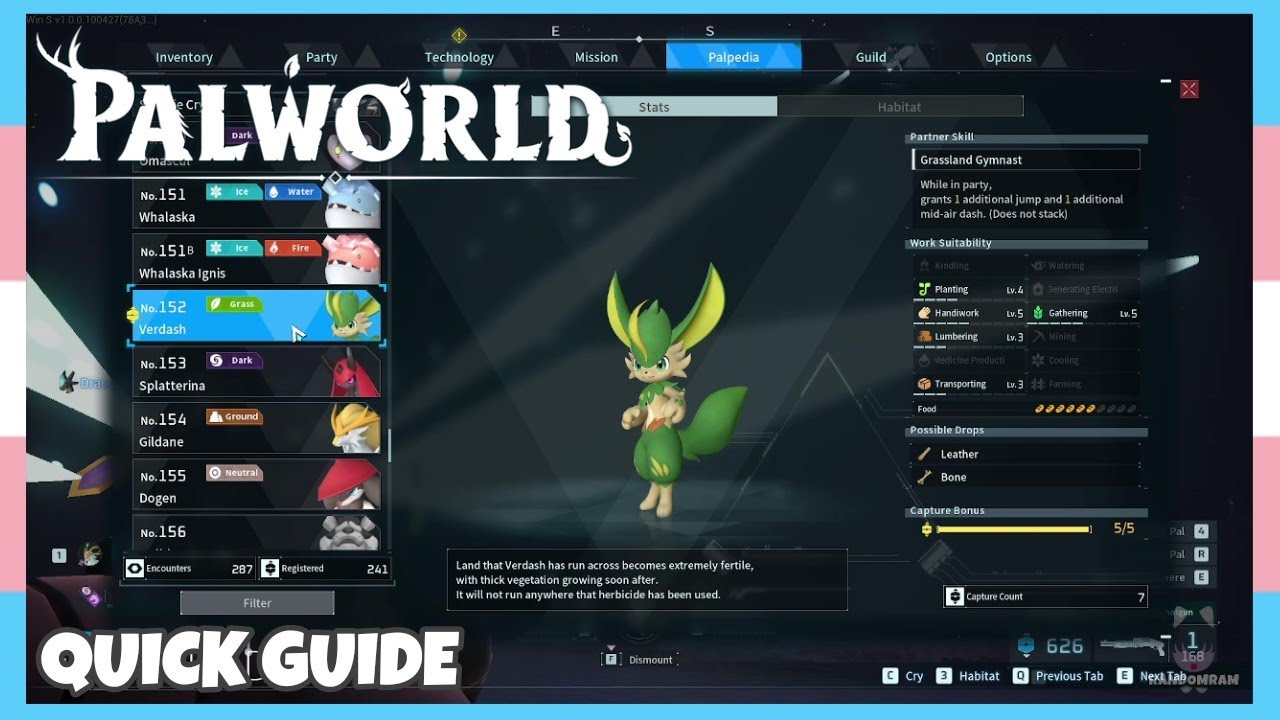 Where To Catch Verdash In Palworld *1.0 Update* | Location Quick Guide