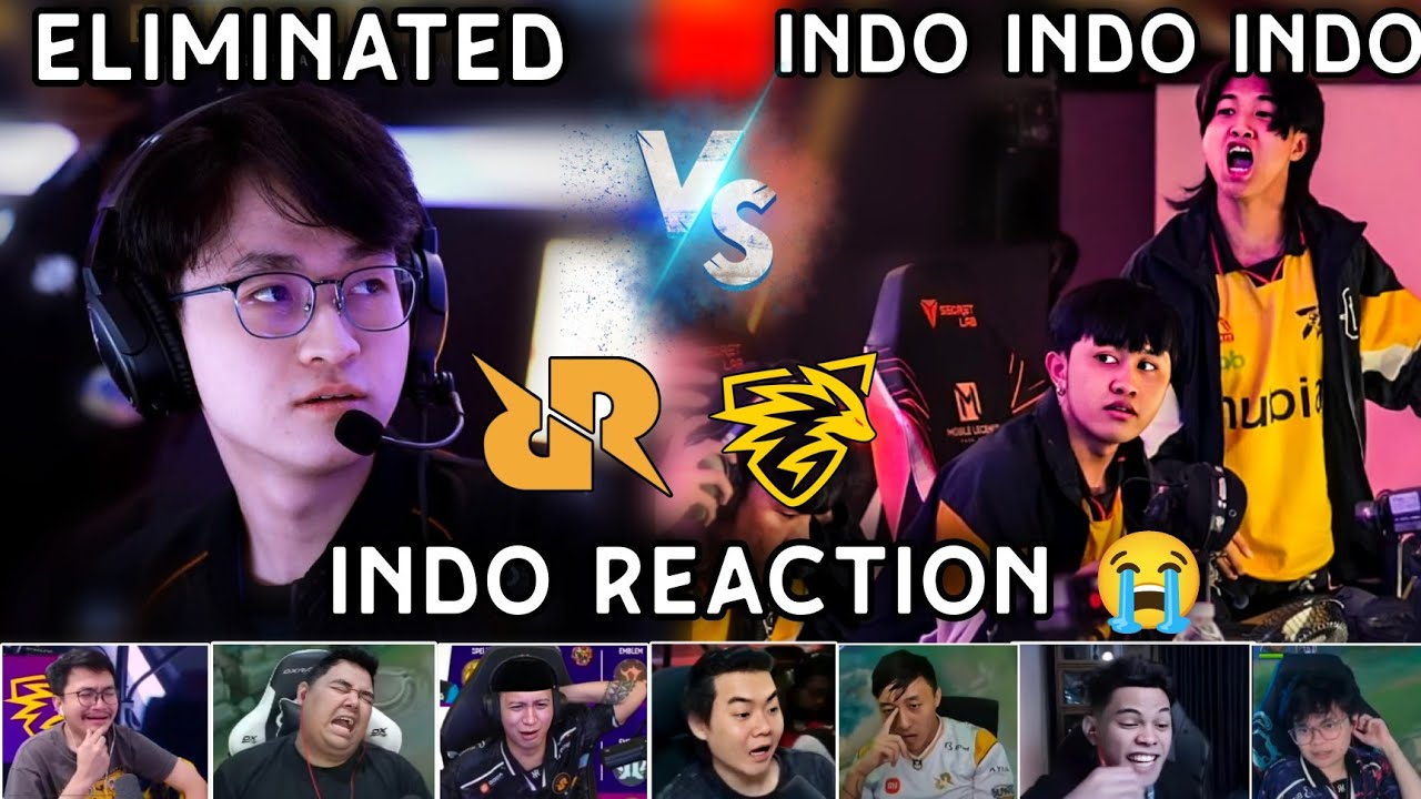 INDO REACTION to ONIC PH eliminating RRQ HOSHI in ESL SNAPDRAGON PRO SERIES...😭😭