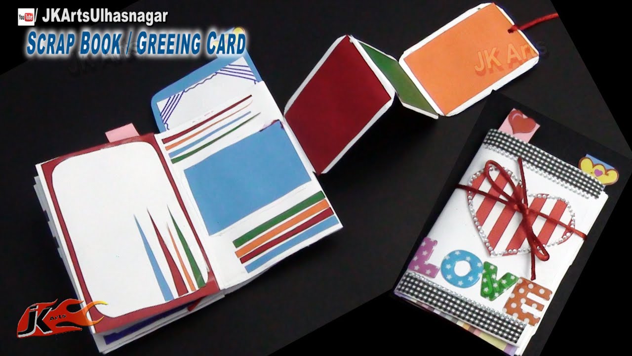 DIY Love Scrapbook | Greeting Card | How to make | JK Arts 720