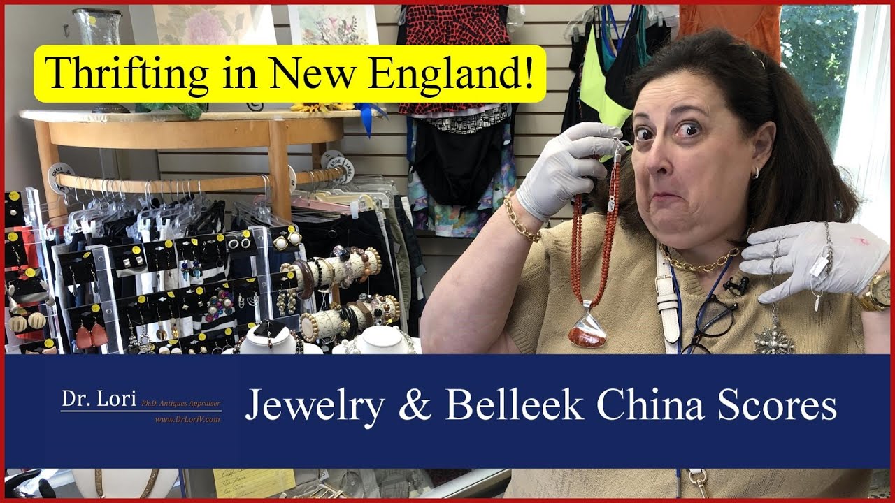 Wrong Label! Marcasite, Pearls, Silver, Coral Jewelry & Belleek China - Thrift with Me Dr. Lori