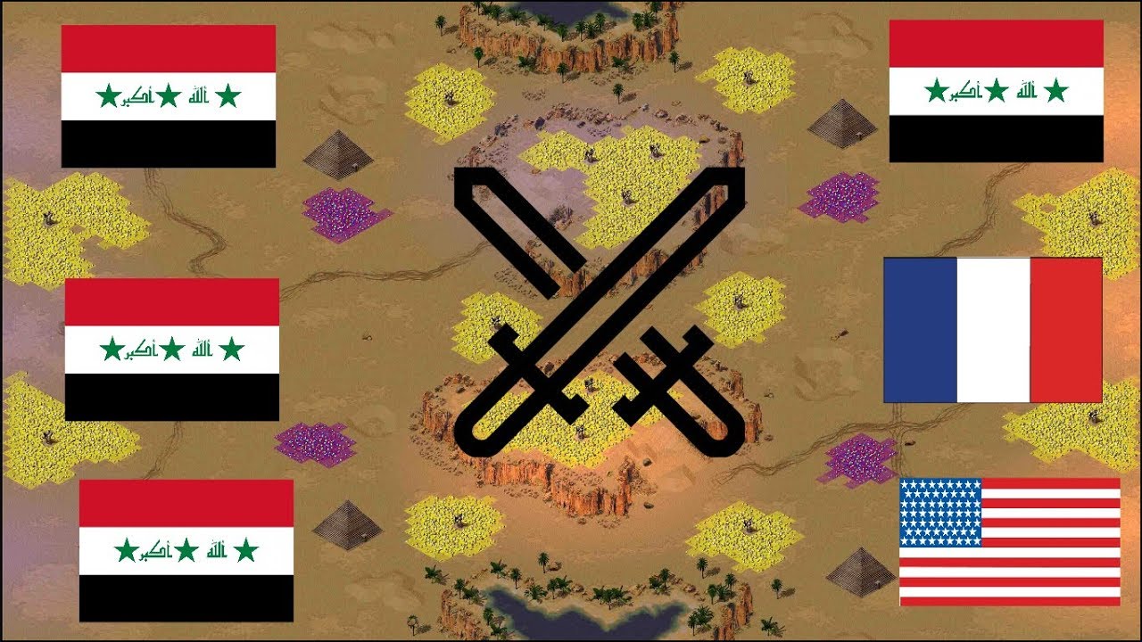 Red Alert 2 Yuri's Revenge - PRO 3 vs 3 Match on the map Tour of Egypt