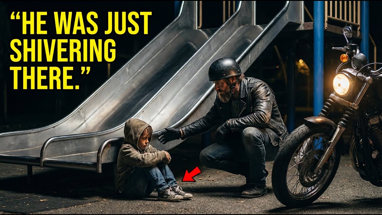 "I Didn't Think Anyone Would Check" — Biker Found Kid Hiding Under the Slide at Midnight