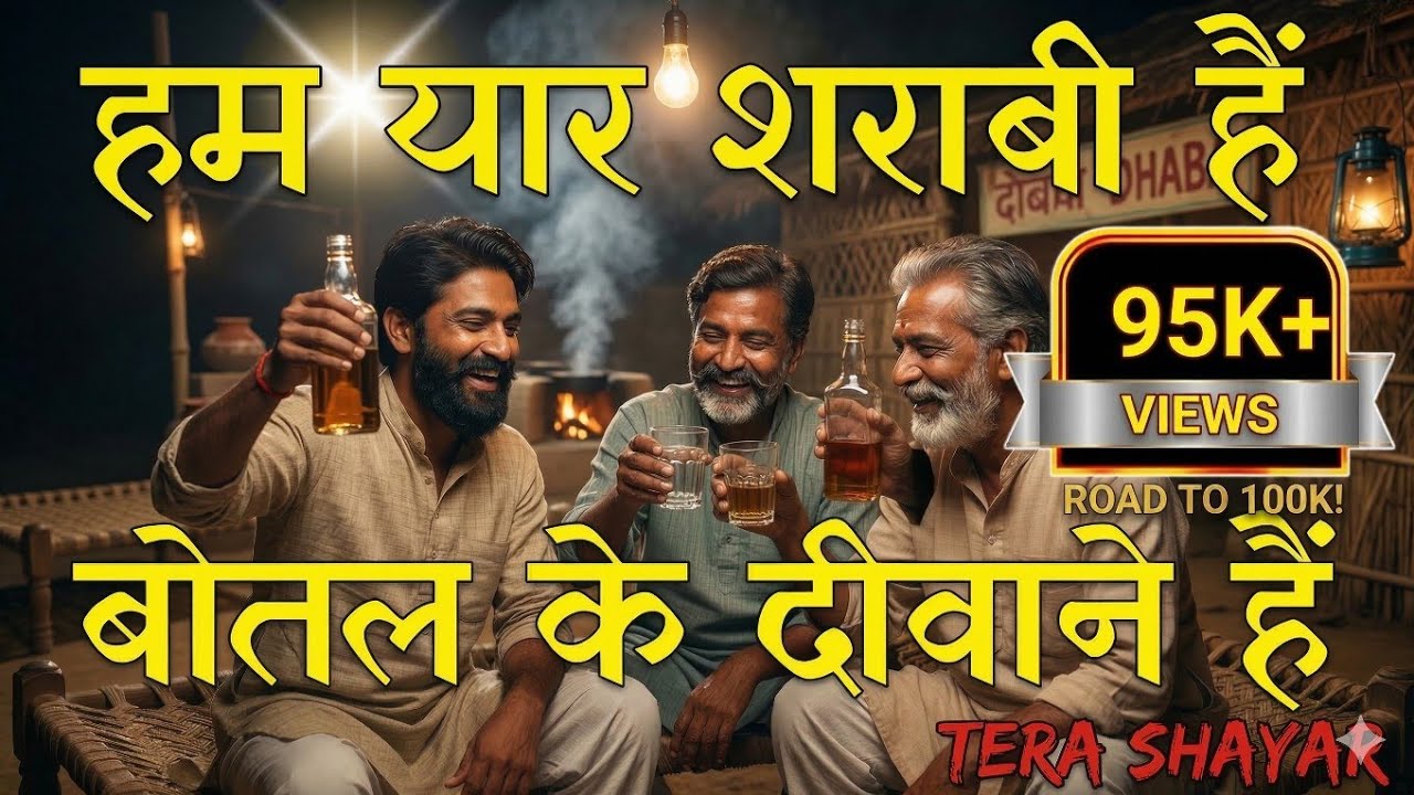 Ham yaar sharabi hai। हम यार शराबी हैं बोतल के दीवाने हैं।full Song। Tera Shayar। Kumar Mohit।daru 