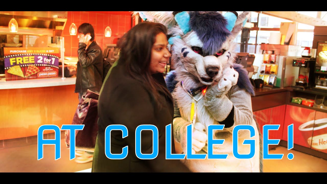 Fursuiting at College! (audio restored)