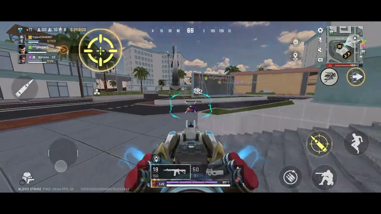 Fallen joga muito com squad aleatório (blood strike) novo skin de arma