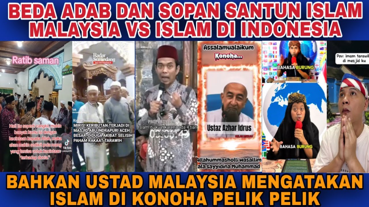 SAMPAI USTAD DARI MALAYSIA‼️YANG CAKAP ISLAM DI KONOHA TERUK PELIK PELIK‼️