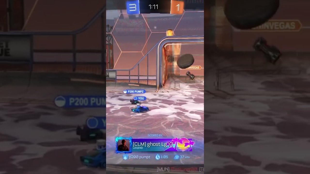 He bounce it off the wall then I scored 😎 
