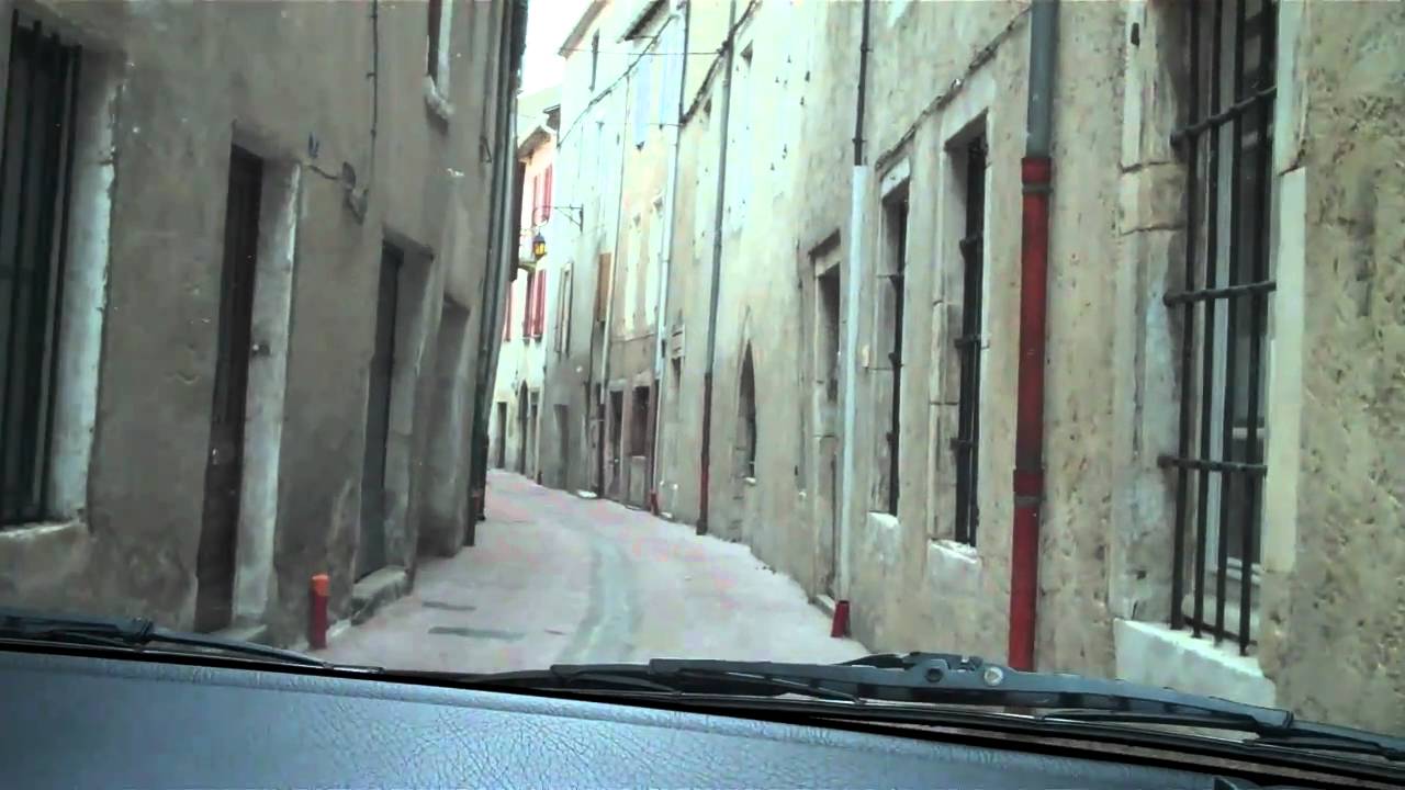 Narrow street in Saint-Pons-de-Thomières, France