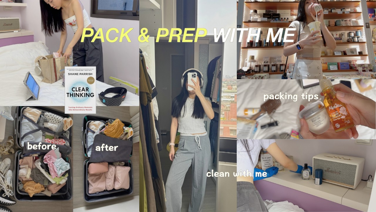 PACK & CLEAN WITH ME FOR VACATION| packing tips, travel essentials, clean with me