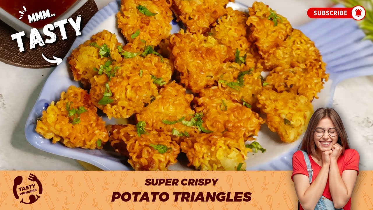 Crispy Potato Triangles | Aloo Nuggets | Potato Recipes | Tasty Wonders