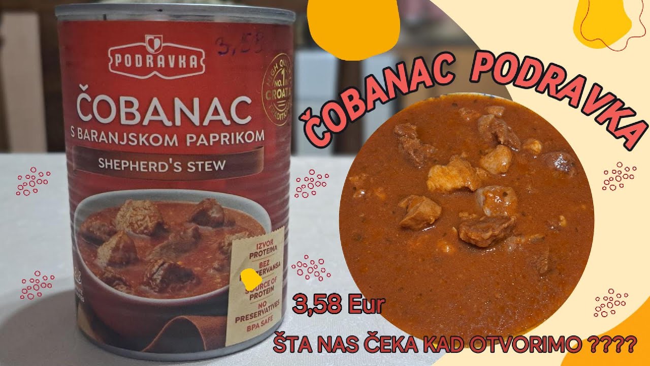Gotova jela - Čobanac sa Baranjskom paprikom od Podravke - šta je ovo ????