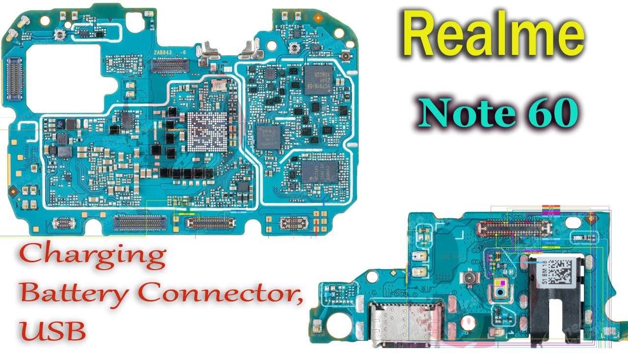 Realme Note 60 Charging problem solution / Realme Note 60 Charging, USB, and MIC Diagram Jumper Ways