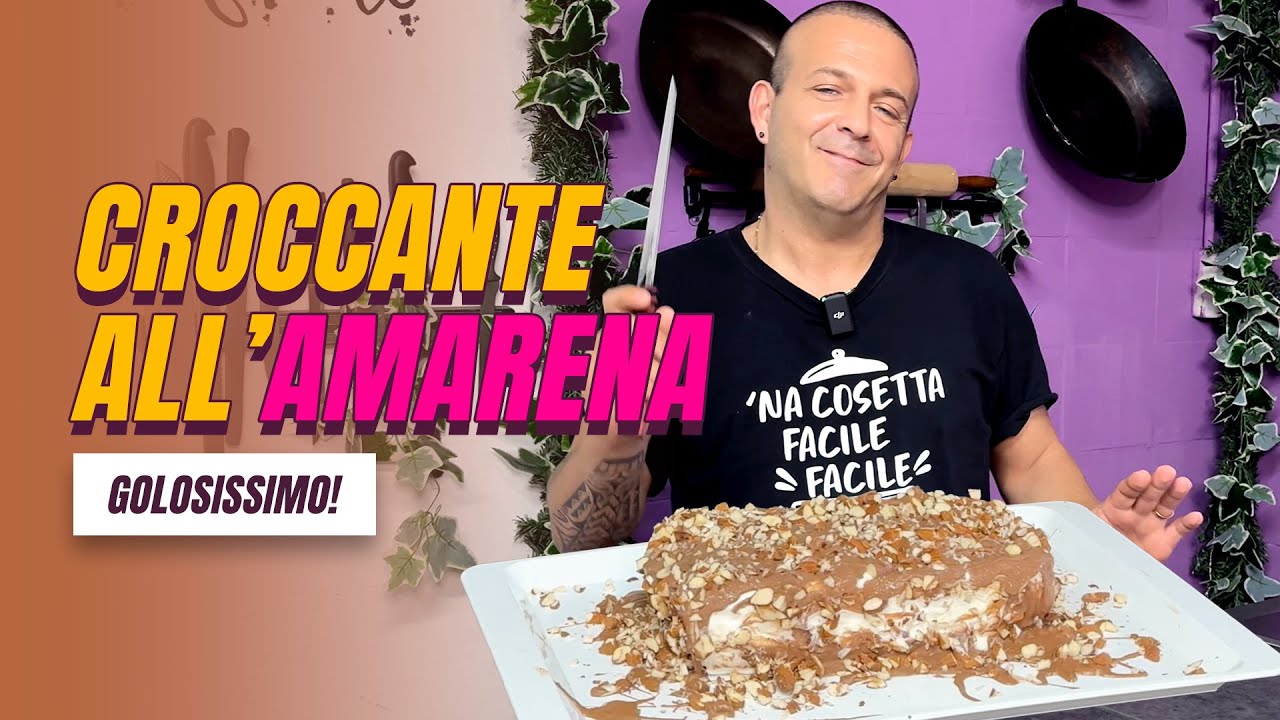 BUONISSIMO! Il mio CROCCANTE all'AMARENA, una ricetta per tutta la famiglia!