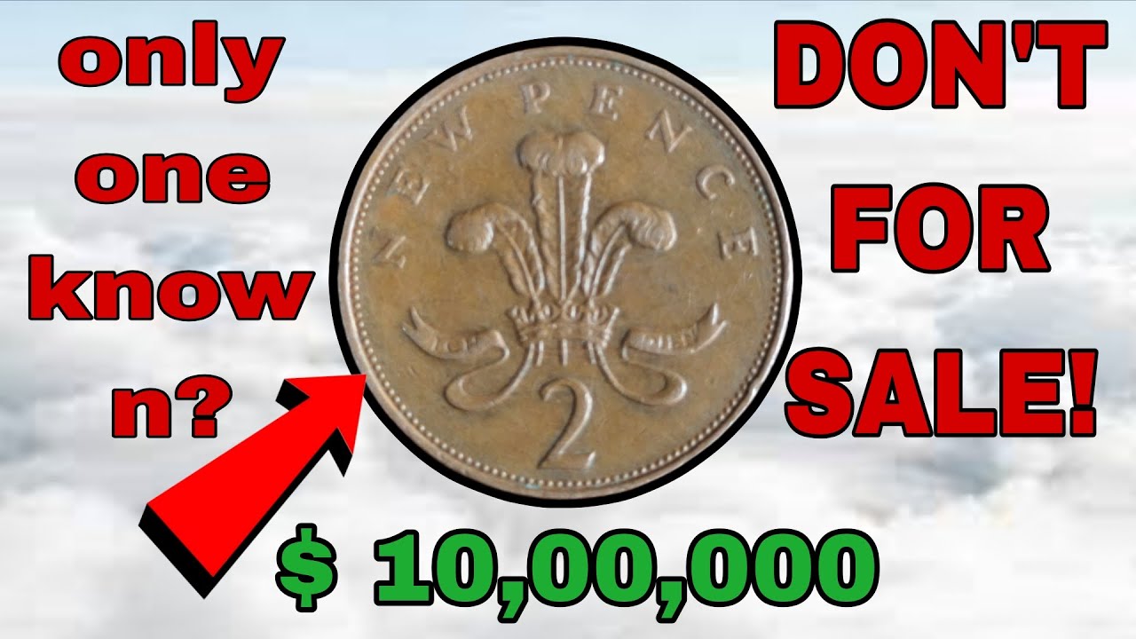 2 new pence  coin Elizabeth 2 1971 super rare coin
