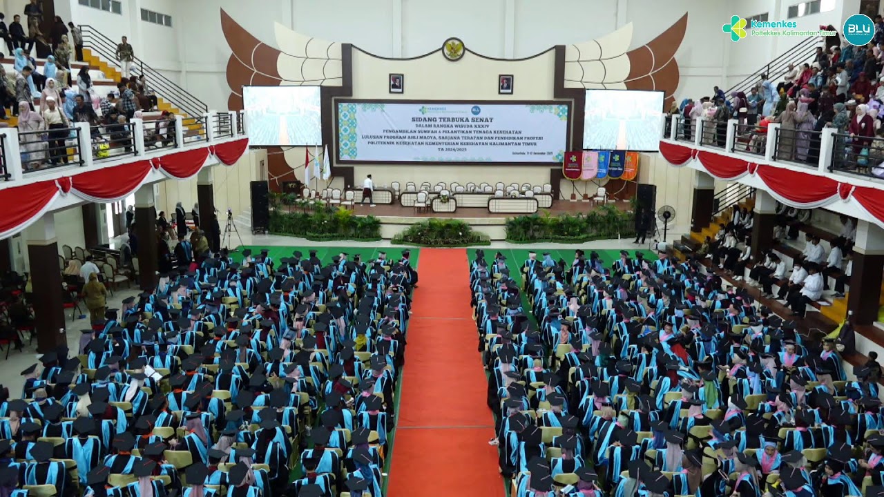 SIDANG TERBUKA SENAT DALAM RANGKA WISUDA XXXIV POLTEKKES KEMENKES KALTIM SESI 1