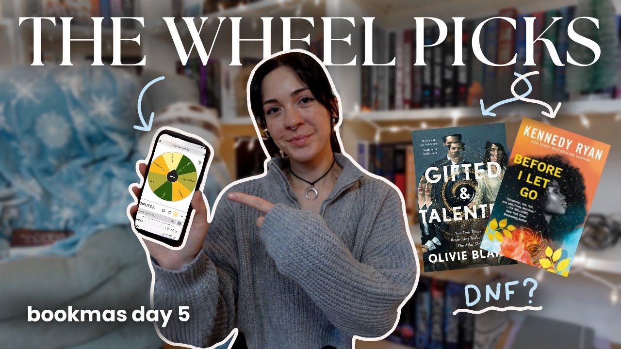 Spinner Wheel Chooses What I Read *spoiler free reading vlog* (bookmas day 5)