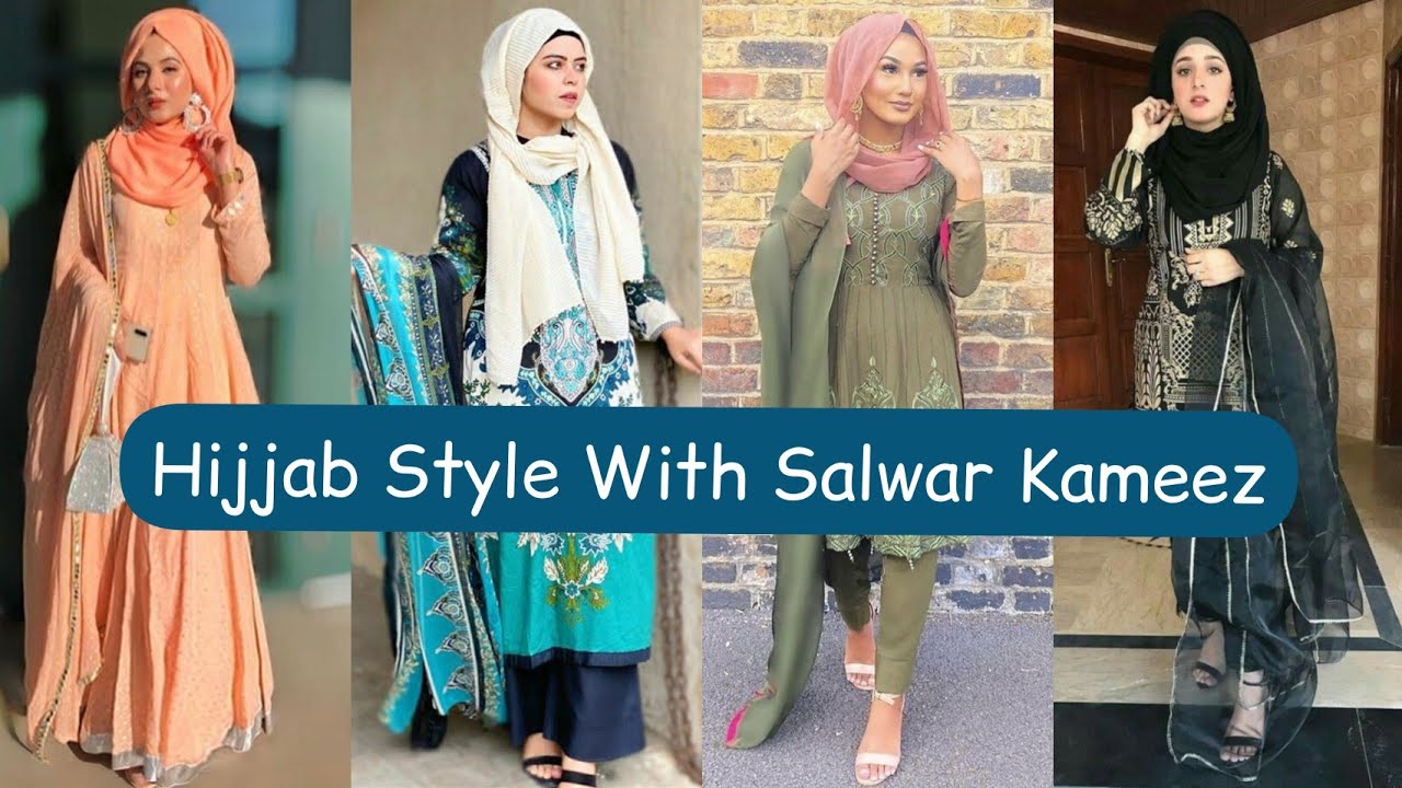 Hijjab Style With Salwar Kameez || Hijab Style || Punjabi Suit with Hijab ||  Hijab Fashion || Hijab