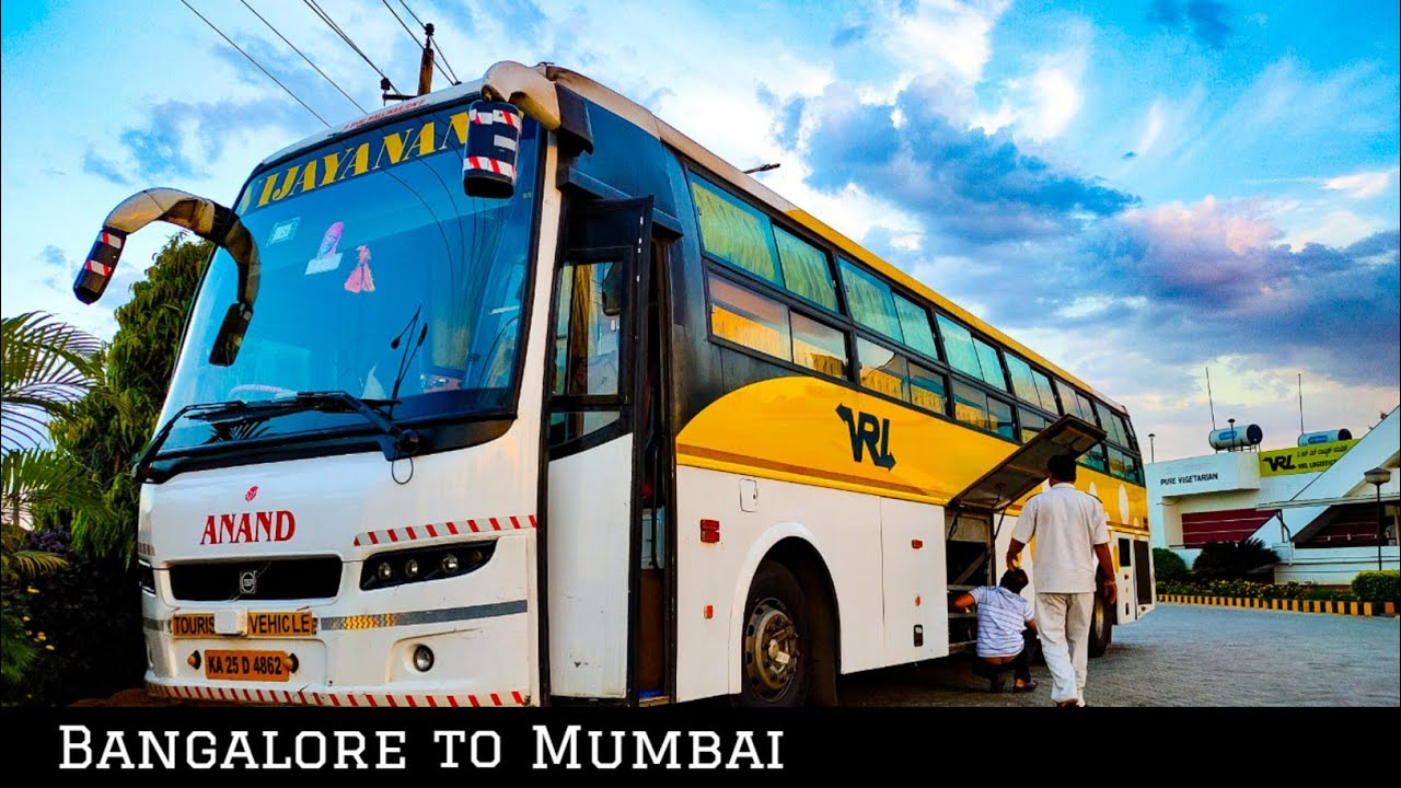 VRL VOLVO BUS BANGALORE TO MUMBAI | CABIN RIDE WITH @MallurajGoudru | 1000 KMS IN 16 HOURS 😍
