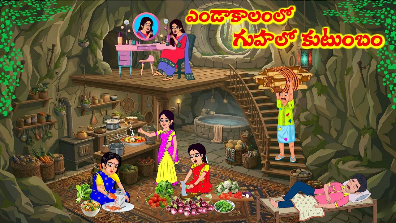 ఎండాకాలం గుహలో కుటుంబం  | Atta Vs Kodalu |  Telugu Stories |  Telugu Moral Stories
