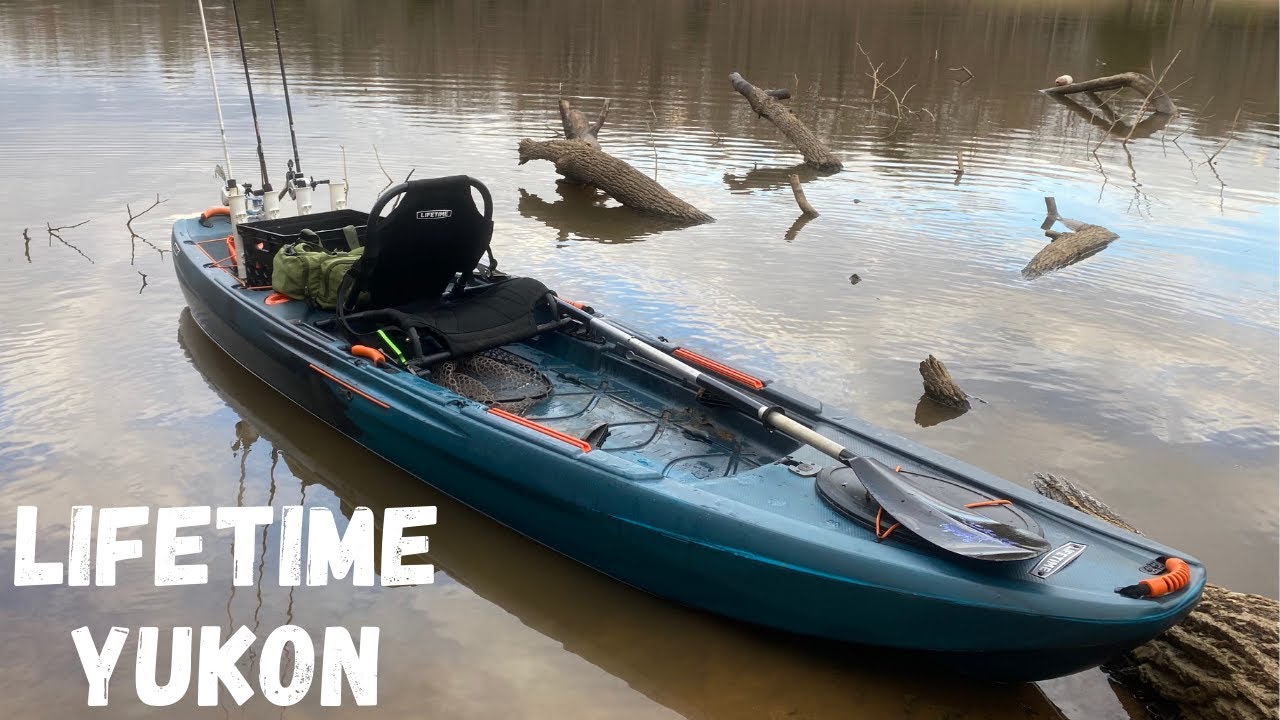 Crazy Low Water Level - Lifetime Yukon Kayak