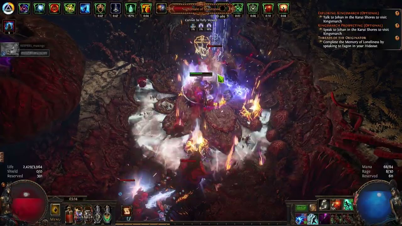 Path of Exile 3.27 - Lightning Strike Warden Tanky - T17 Abomination