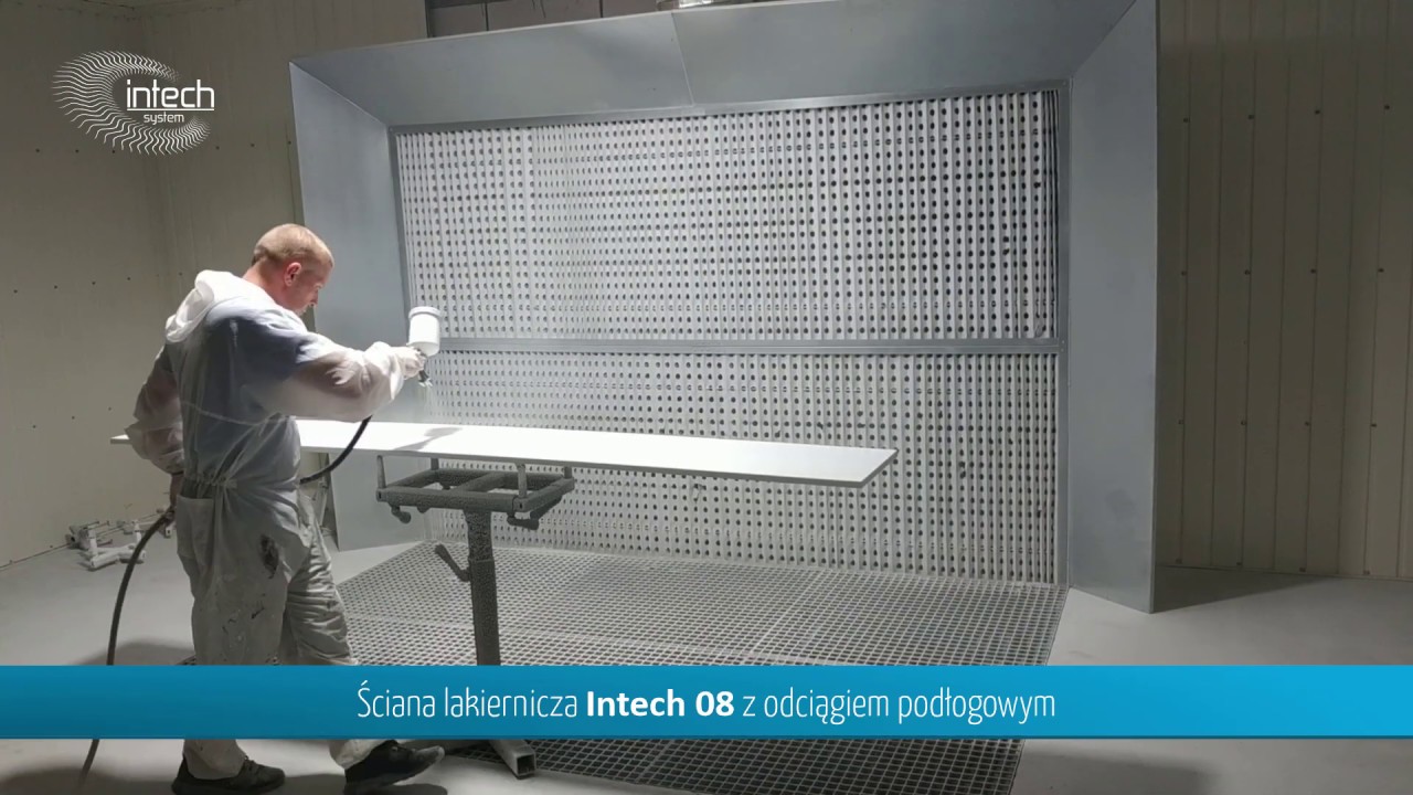 Ściana lakiernicza INTECH 08 z odciągiem podłogowym