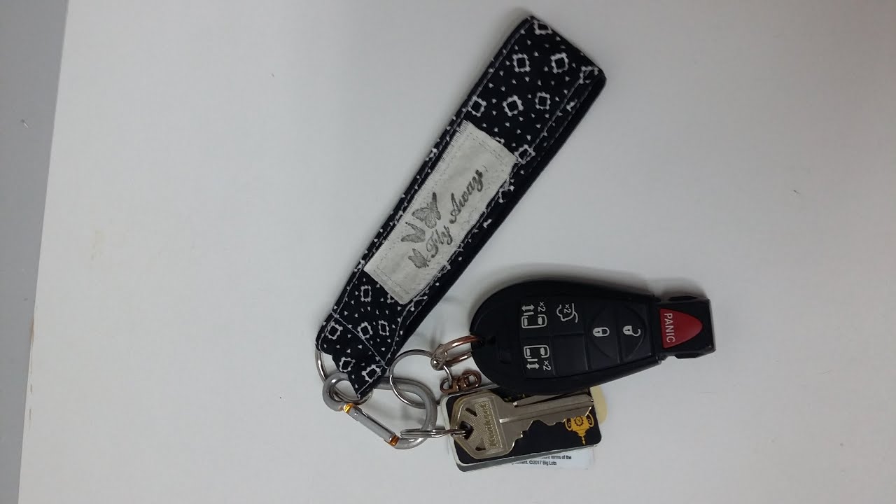 Fabric Wristlet Keychain - Great Beginner Sewing & Scrap Buster Project