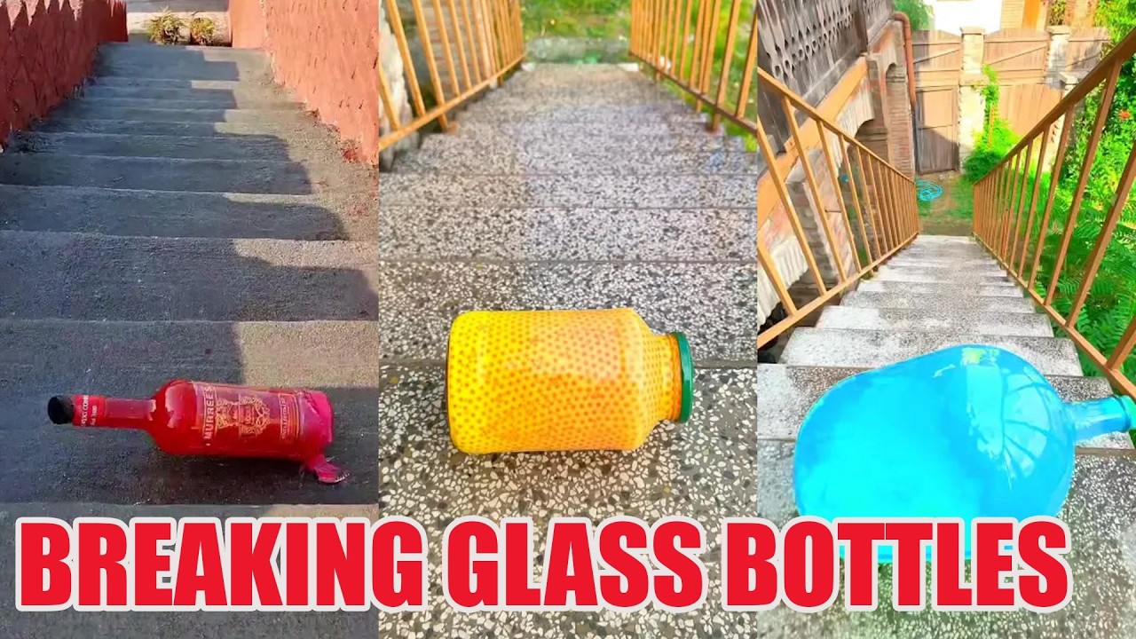 2 HOUR Breaking Glass Bottles and Balloon Drops 🔥 #asmr #satisfying #satisfyingvideo